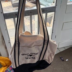 Disney World Tote Bag - Black and Cream
